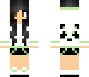 pastel green panda gamer girl