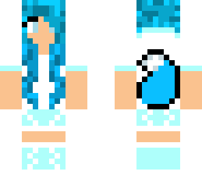 cute wolf skin blue