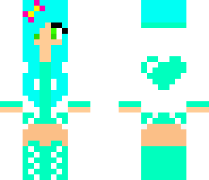 cute blue gamer girl