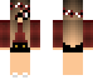 dark red nerd girl
