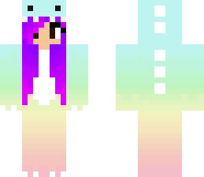 purple and pastels dino girl