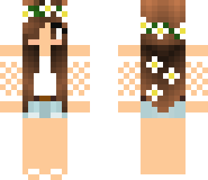 girl with flower hair