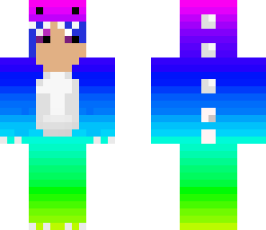 girl rainbow dino