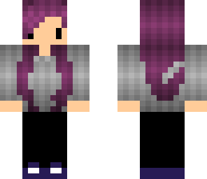 purple hair girl
