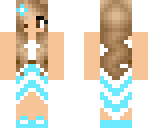 blue beach girl