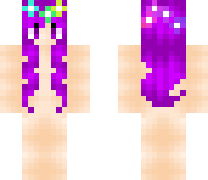 purple flower girl base