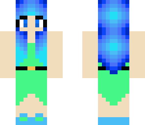 pretty blue girl