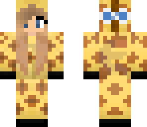 giraffe  girl with blue eyes