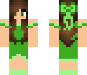 girl in green dress