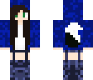 wolf girl blue