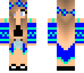 cute blue girl
