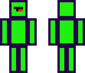 purple and green