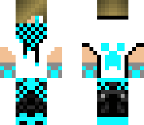 boy with light blue creeper hood