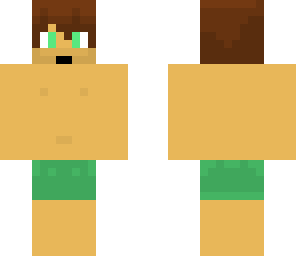 green guy bathing suit