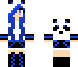 panda - blue