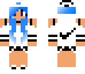 blue nike girl'