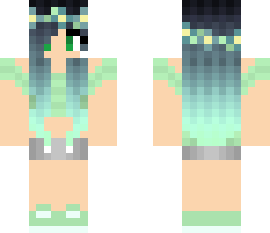 green ombre hair girl