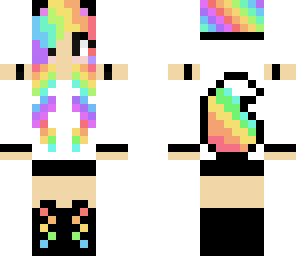 rainbow fox girl