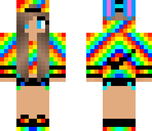 rainbow bunny nike girl
