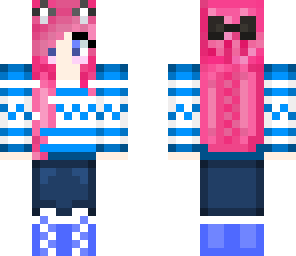 pink hair cutie