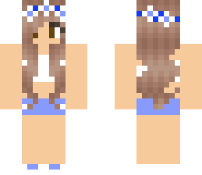 cute girl in blue