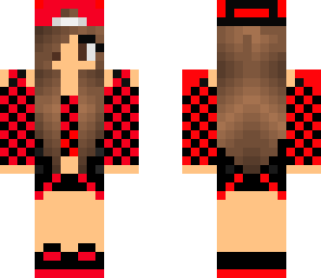 red and black girl