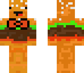 burger with a bow tie