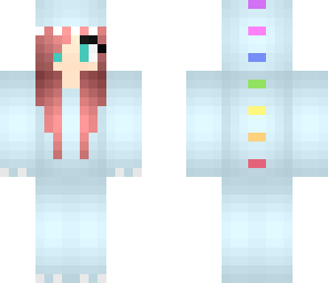 dat blue dino with pink hair