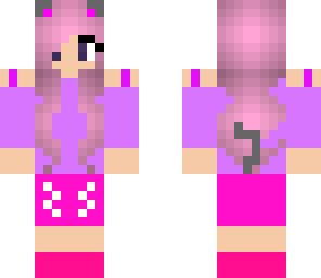 pink cat girl