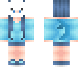 vaporeon girl wearing mask