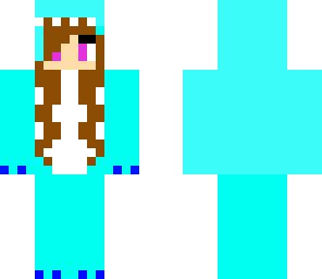 blue dino girl