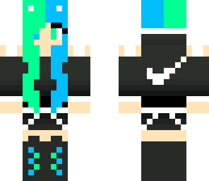 mint and blue kitty