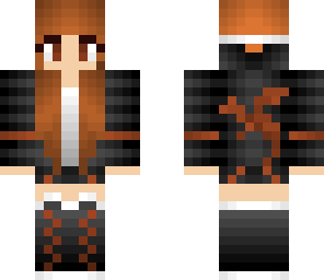 brown hoodie girl