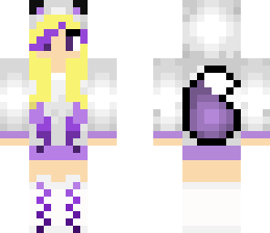 purple wolf girl