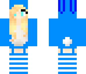 cute blue bunny girl