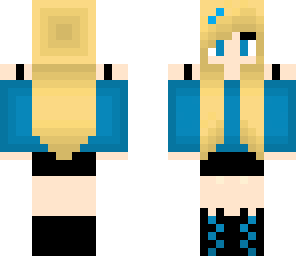 blue girl