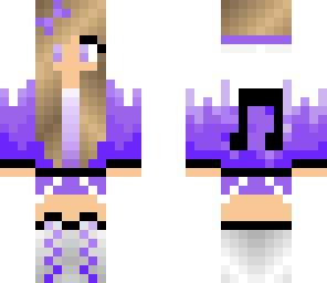 purple music girl