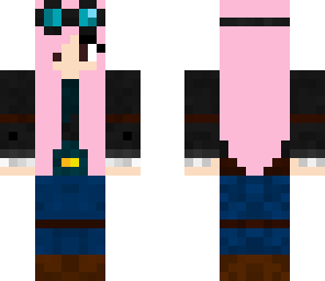 dantdm girl with pink hair