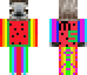 rainbow whatermealon sloth