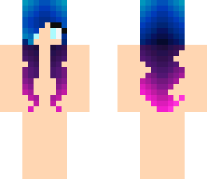 blue and purple hair