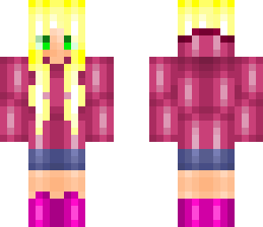 pink hoodie