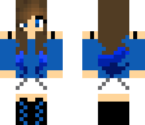 blue cool girl