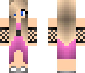 pink prom girl