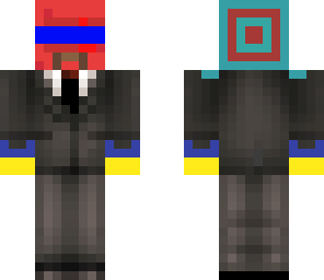 colourfull in a suit