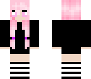 pink hair girl