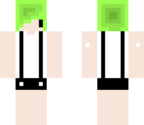 chibi green hair