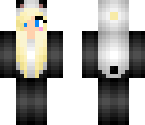 blonde panda girl