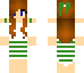 green striped dress
