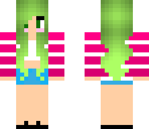 green and pink