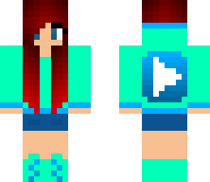blue youtuber girl